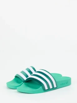Adidas – Badeschlappe aus Synthetik in Türkisgrün
