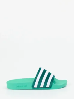 Adidas – Badeschlappe aus Synthetik in Türkisgrün