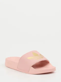 Adidas – Damen-Slides aus Synthetik in Pastellrosa