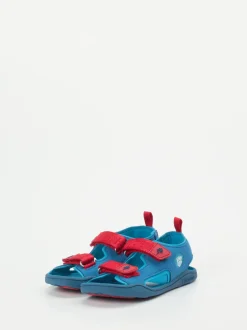 Affenzahn – Kindersandalen aus Textil in Türkisblau