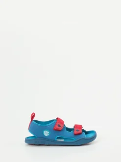 Affenzahn – Kindersandalen aus Textil in Türkisblau