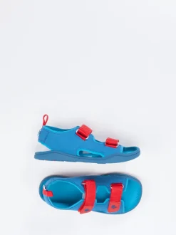 Affenzahn – Kindersandalen aus Textil in Türkisblau