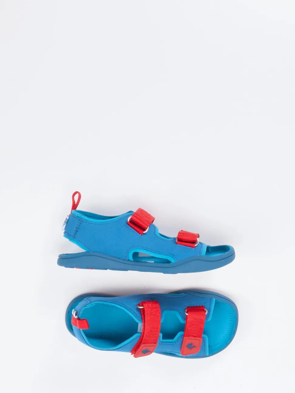 Affenzahn – Kindersandalen aus Textil in Türkisblau