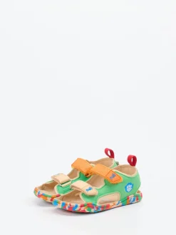 Affenzahn – Klettsandalen aus Textil grasgrün