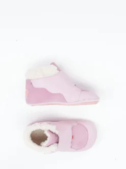 Affenzahn – Krabbelschuh aus Kalbleder Rosa