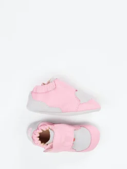 Affenzahn – Krabbelschuhe aus Glattleder rosa