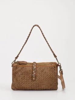 Alchimia – Schultertasche aus Kalbleder cognacbraun