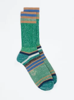 Alto Milano – Crew-Socken aus Baumwollmix mit Lurex