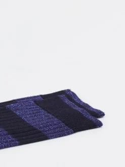 Alto Milano – Damensocken aus Textil in Glitzerstreifen