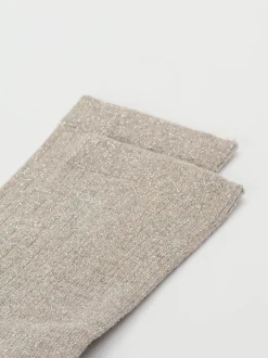 Alto Milano – Damen-Socken aus Textil mit Glitzergarn