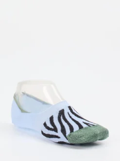 Alto Milano – Sneaker-Socke aus Baumwollmix hellblau
