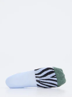 Alto Milano – Sneaker-Socke aus Baumwollmix hellblau