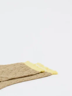 Alto Milano – Sneakersocke aus Baumwollmix beige