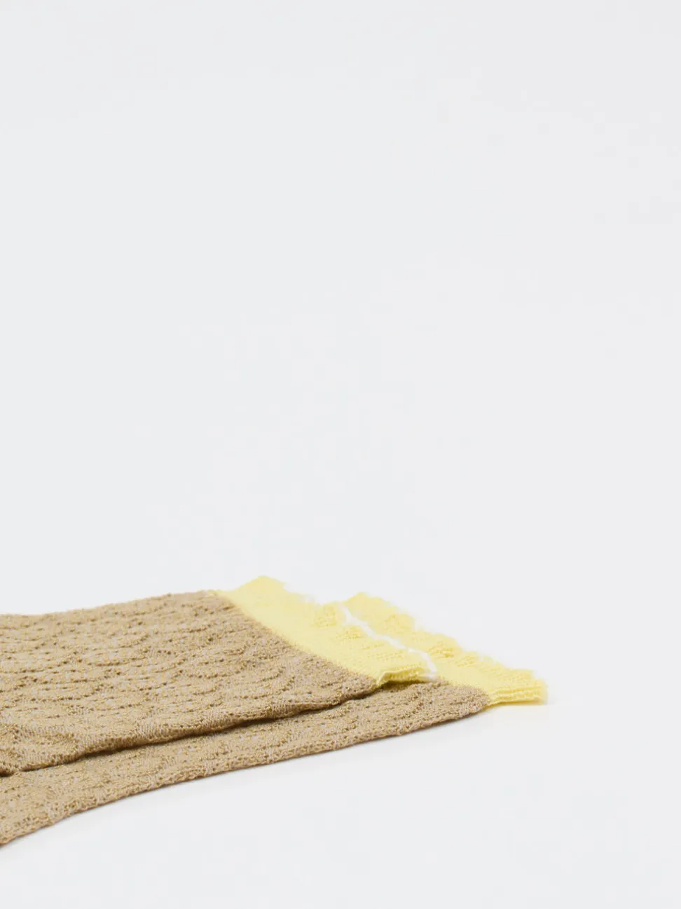 Alto Milano – Sneakersocke aus Baumwollmix beige