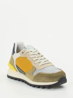 Ambitious – Retro-Sneaker aus Veloursleder Senfgelb