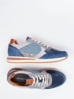 Ambitious – Retro-Sneaker aus Veloursleder blau