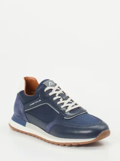 Ambitious – Retro-Sneaker aus Leder-Mesh-Mix marineblau