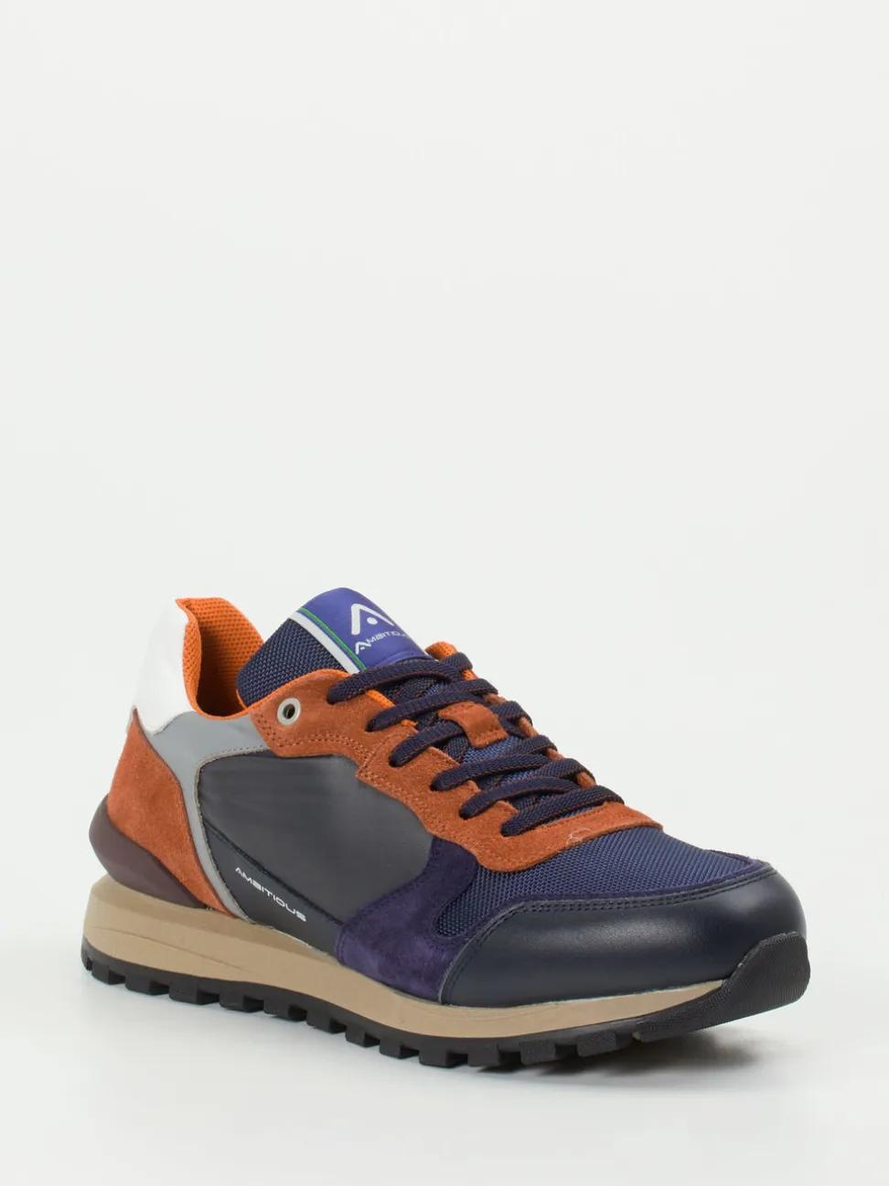 Ambitious – Retro-Sneaker aus Veloursleder Blau