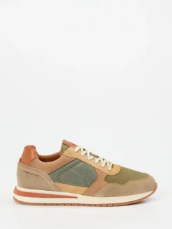 Ambitious – Retro-Sneaker aus Veloursleder olivgrün