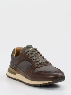 Ambitious – Retro-Sneaker aus Kalbleder und Mesh braun