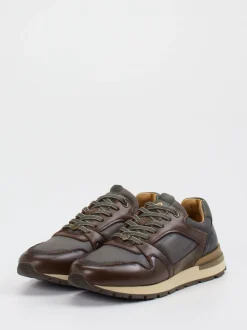 Ambitious – Retro-Sneaker aus Kalbleder und Mesh braun