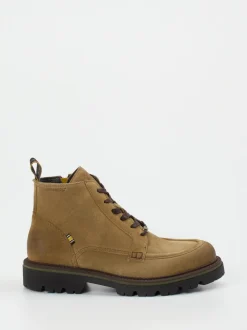 Ambitious – Schnürboots aus Veloursleder sandbraun