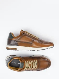 Ambitious – Sneaker aus Kalbleder in Cognacbraun