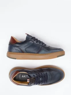 Ambitious – Sneaker aus Kalbleder und Mesh dunkelblau