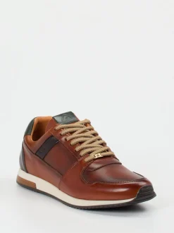 Ambitious – Sneaker aus Kalbleder in Cognacbraun