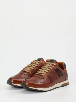 Ambitious – Sneaker aus Kalbleder in Cognacbraun