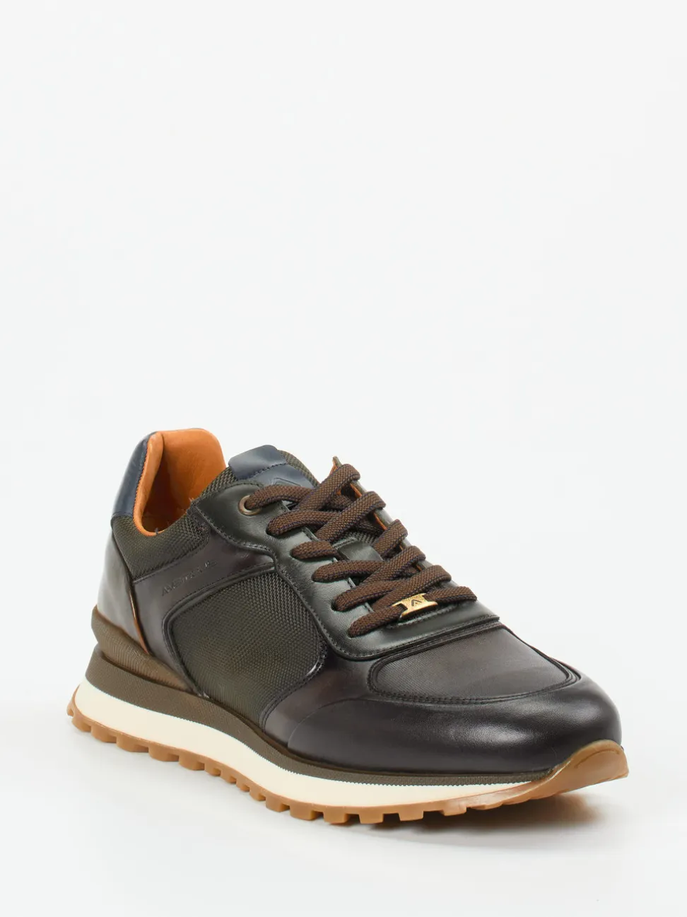 Ambitious – Sneaker aus Kalbleder und Mesh braun