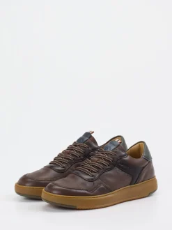 Ambitious – Sneaker aus Kalbleder mit Mesh braun