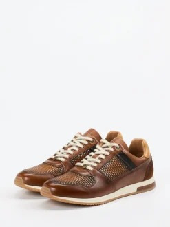 Ambitious – Sneaker aus Leder in Materialmix Braun