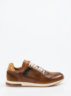 Ambitious – Sneaker aus Leder in Materialmix Braun