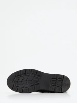 Andrea Conti – Biker-Stiefelette aus Kalbleder schwarz