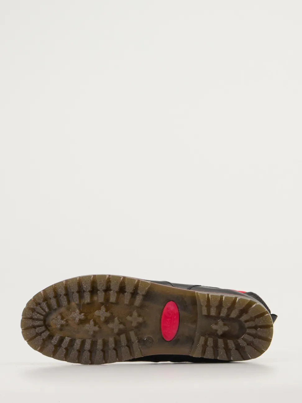 Andrea Conti – Chelsea Boots aus Kalbleder Schwarz Rot