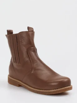Andrea Conti – Chelsea-Stiefelette aus Kalbleder braun