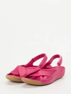 Andrea Conti – Komfort-Sandale aus Kalbleder pink