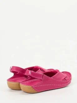 Andrea Conti – Komfort-Sandale aus Kalbleder pink