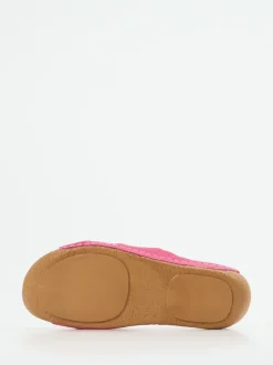 Andrea Conti – Komfort-Sandale aus Kalbleder pink