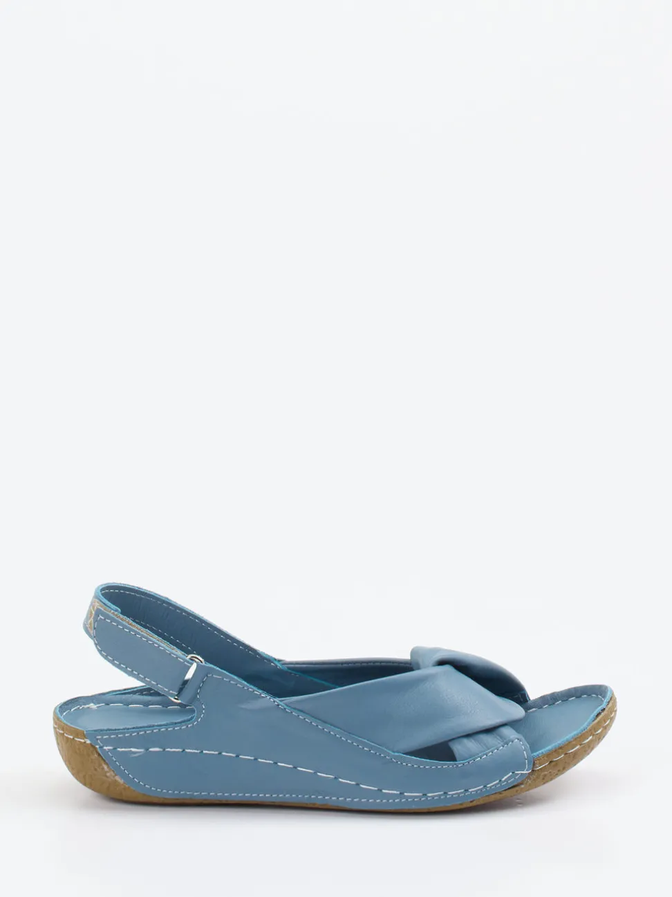 Andrea Conti – Komfort-Sandale aus Kalbleder jeansblau
