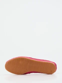 Andrea Conti – Mokassin-Slipper aus Kalbleder pink