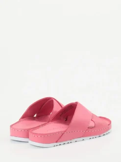 Andrea Conti – Pantoletten aus Kalbleder pink