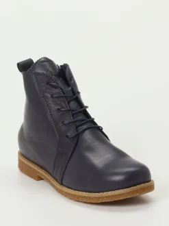 Andrea Conti – Schnürboots aus Kalbleder Dunkelblau
