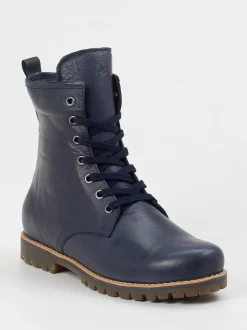 Andrea Conti – Schnürboots aus Kalbleder Dunkelblau