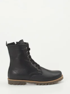 Andrea Conti – Schnürboots aus Kalbleder schwarz