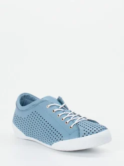 Andrea Conti – Sneaker aus Kalbleder jeansblau