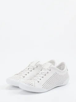 Andrea Conti – Sneaker aus Kalbleder in Offwhite
