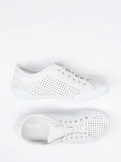 Andrea Conti – Sneaker aus Kalbleder in Offwhite