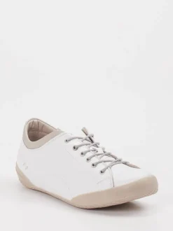 Andrea Conti – Sneaker aus Kalbleder in Weiß